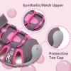 imageApakowa Kids Girls Soft Sole Closed Toe Sandals Summer Shoes with Arch Support ToddlerLittle KidY607purple