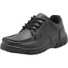 imageApakowa Boys Oxford School Uniform Loafer Shoes Adjustable Strap Comfort Dress Shoes ToddlerLittle KidBig KidBlack 2