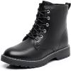 imageApakowa Gilrs Combat Boots Side Zipper Ankle Booties ToddlerLittle KidBig KidZsf01black