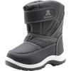 imageApakowa Kids Boys Girls Cold Weather Water Resistant Winter Snow Boots ToddlerLittle KidBig KidGrey