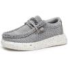 imageApakowa Kids Boys Girls Loafers SlipOn Casual Walking Shoes Comfortable ampamp Lightweight ToddlerLittle KidBig KidGrey