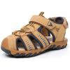 imageApakowa Kids Boys Girls Soft Sole Close Toe Sport Beach Sandals ToddlerLittle KidBrown