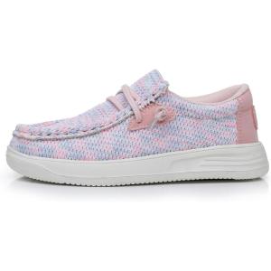 imageApakowa Boys Loafers Slip On Shoes Girls Casual Boat Shoes ToddlerLittle KidBig Kid520rainbow