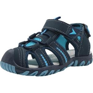 imageApakowa Kids Boys Girls Soft Sole Close Toe Sport Beach Sandals ToddlerLittle KidBlue