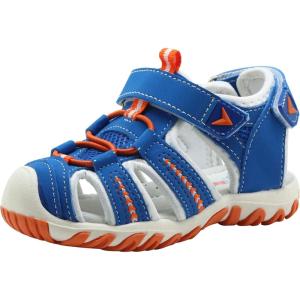 imageApakowa Kids Boys Girls Soft Sole Close Toe Sport Beach Sandals ToddlerLittle KidBrblue