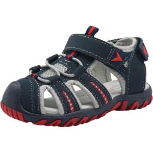 imageApakowa Kids Boys Girls Soft Sole Close Toe Sport Beach Sandals ToddlerLittle KidGrey