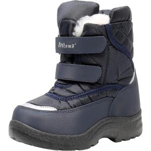 imageApakowa Kids Boys Girls Winter Snow Boots ToddlerLittle KidNavyh3305