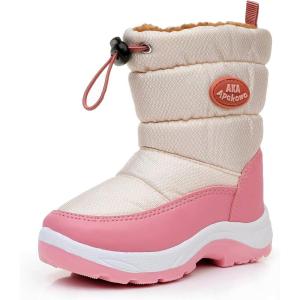 imageApakowa Kids Boys Girls Winter Snow Boots ToddlerLittle KidPink0330
