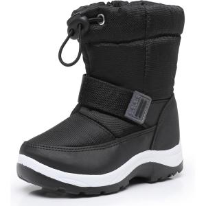 imageApakowa Kids Girls Cold Weather Snow Boots ToddlerLittle KidBlack0327