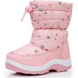 imageApakowa Kids Girls Cold Weather Snow Boots ToddlerLittle KidPink0328