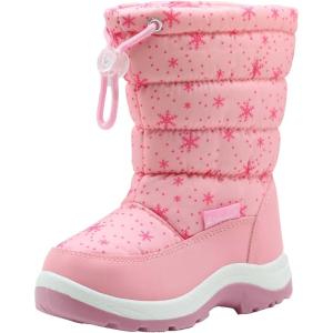 imageApakowa Kids Girls Cold Weather Snow Boots ToddlerLittle KidPink2