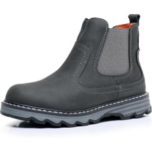 imageApakowa Toddler Little Boys Water Resistant Ankle Work Boots ToddlerLittle KidGrey2301