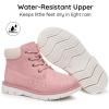imageApakowa Toddler Little Boys Water Resistant Ankle Work Boots ToddlerLittle KidPink889