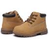 imageApakowa Toddler ampamp Little Kid Boys Girls Boots Fall Early Winter Work Boots with Side Zipper ToddlerLittle KidCamelmesh Lined