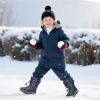 imageApakowa Kids Boys Girls Cold Weather Water Resistant Winter Snow Boots ToddlerLittle KidBig KidH7321navy