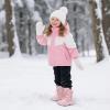 imageApakowa Kids Boys Girls Cold Weather Water Resistant Winter Snow Boots ToddlerLittle KidBig KidH7321pink