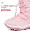 imageApakowa Kids Boys Girls Cold Weather Water Resistant Winter Snow Boots ToddlerLittle KidBig KidH7321pink