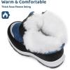 imageApakowa Kids Boys Girls Winter Snow Boots ToddlerLittle KidArctic Blue