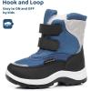 imageApakowa Kids Boys Girls Winter Snow Boots ToddlerLittle KidArctic Blue