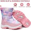 imageApakowa Kids Boys Girls Winter Snow Boots ToddlerLittle KidPink0330