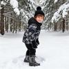 imageApakowa Kids Boys Girls Winter Snow Boots Waterproof Outdoor Insulated Snow Boots Little KidBig KidBlackgrey3306