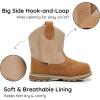 image:imageApakowa Baby amp Toddler Cowboy Boots for Boys Girls Infant Baby Cowboy Cowgirl Western Boots Round Toe All Seasons 636 Months InfantToddlerCameltan