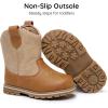 image:imageApakowa Baby amp Toddler Cowboy Boots for Boys Girls Infant Baby Cowboy Cowgirl Western Boots Round Toe All Seasons 636 Months InfantToddlerCameltan