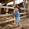 image:imageApakowa Baby amp Toddler Cowboy Boots for Boys Girls Infant Baby Cowboy Cowgirl Western Boots Round Toe All Seasons 636 Months InfantToddlerCameltan