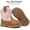 image:imageApakowa Baby amp Toddler Cowboy Boots for Boys Girls Infant Baby Cowboy Cowgirl Western Boots Round Toe All Seasons 636 Months InfantToddlerPinkbrown