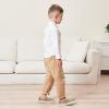 image:imageApakowa Kids Boys Girls Loafers SlipOn Casual Walking Shoes Comfortable amp Lightweight ToddlerLittle KidBig KidLightbrown
